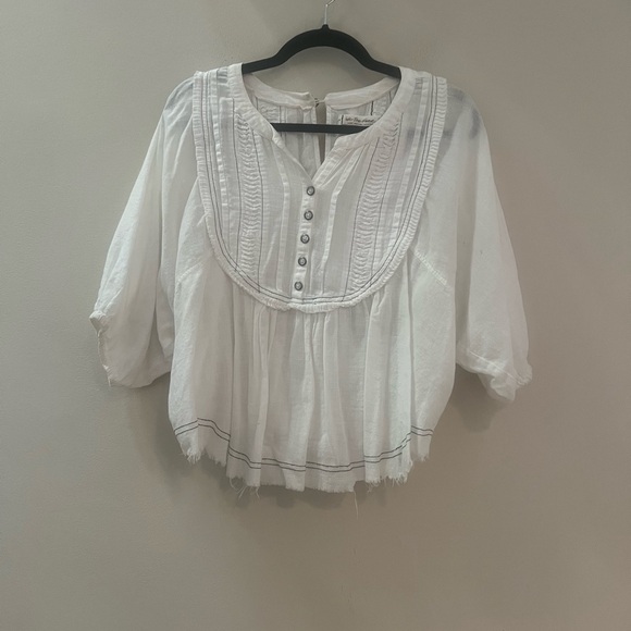 We The Free White Peasant Blouse - Picture 2 of 10